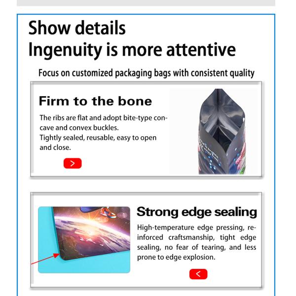 Производитель ПЭТ упаковка пищевых продуктов плоский дно Zipper пластиковый пакет для собак