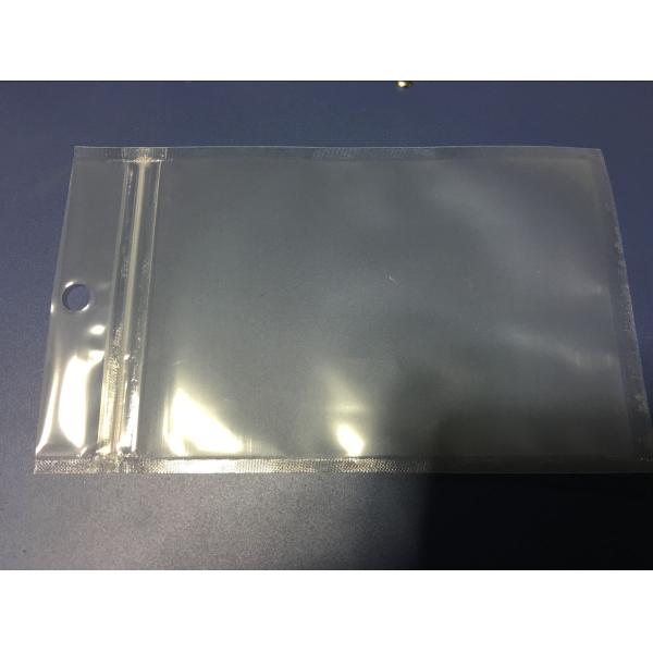 Three Side Seal Clear Plastic Pouches Packaging k Bag With Hang Hole