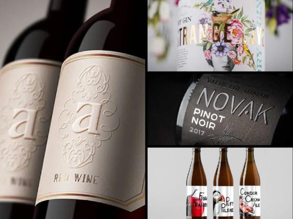 OEM Stone Paper Labels For Wine Bevarage Bottle Forzen Food Packaging