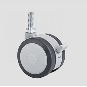 3 Inch M10 Threaded Stem TPR Locking Living Room Office Chair Kitchen Garden Furniture Castors Wheels