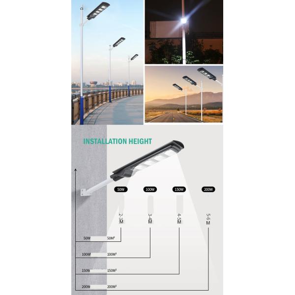 50-300W High Lumen Induction Power Solar Street Lamps for Road and Garden Lighting