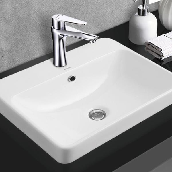 Countertop формы таза мытья Bathroom прямоугольный с отверстиями