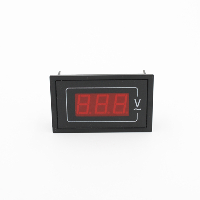 Mini Digital Voltage Meter Single Phase AC 80-500V DC Current Measurement Three-digit LED Display IP53 Rated 2-Year Warranty