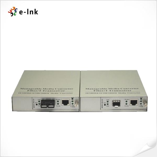 10/100/1000Base-T à 1000Base-X SFP
Convertisseur multimédia gérable de type un à un (conforme à l'IEEE802.3ah OAM)