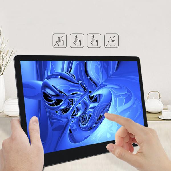 O 1000:1 contrasta monitores portáteis do mini HDMI 15,6” HD tela táctil completo da relação