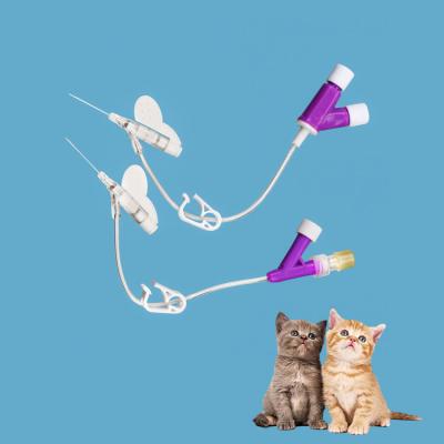 PVC Stainless Steel I.v. Cannula For Cat And Dog Y-type Better Fixation Multi Size 14g 16g 18g 20g 22g 24g 26g