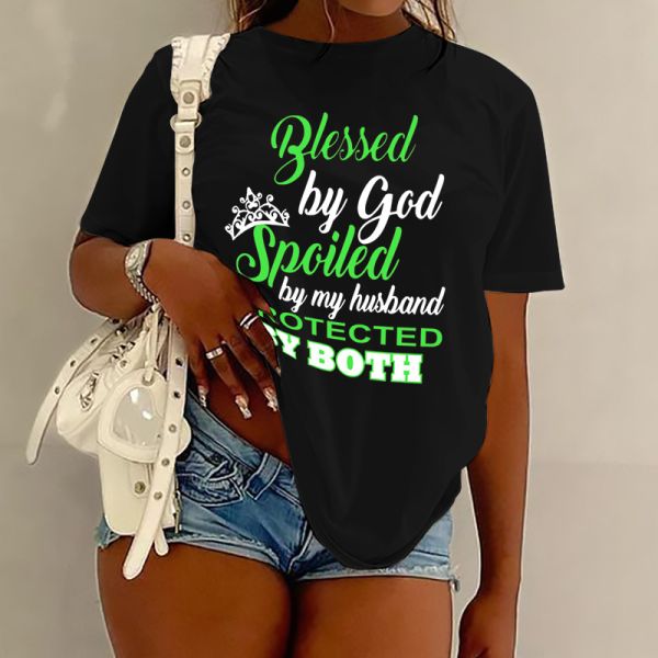 Loose Fit Pullover Women T Shirts 175CM Ladies Tops And Blouses For Casual