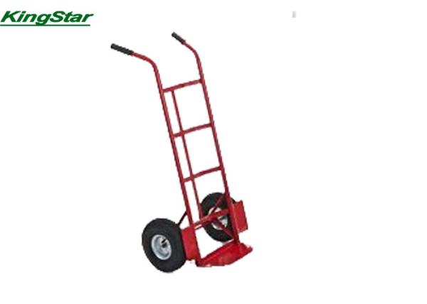 Commercial Red Folding Hand Trucks And Trolleys With Heavy Duty Welded Frame
