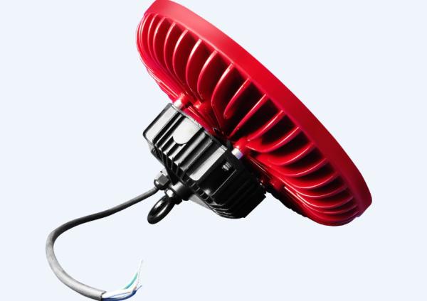 RED UFO High Bay Fixture UL / DLC For Shopping Mall Stadium Exhibition Hall