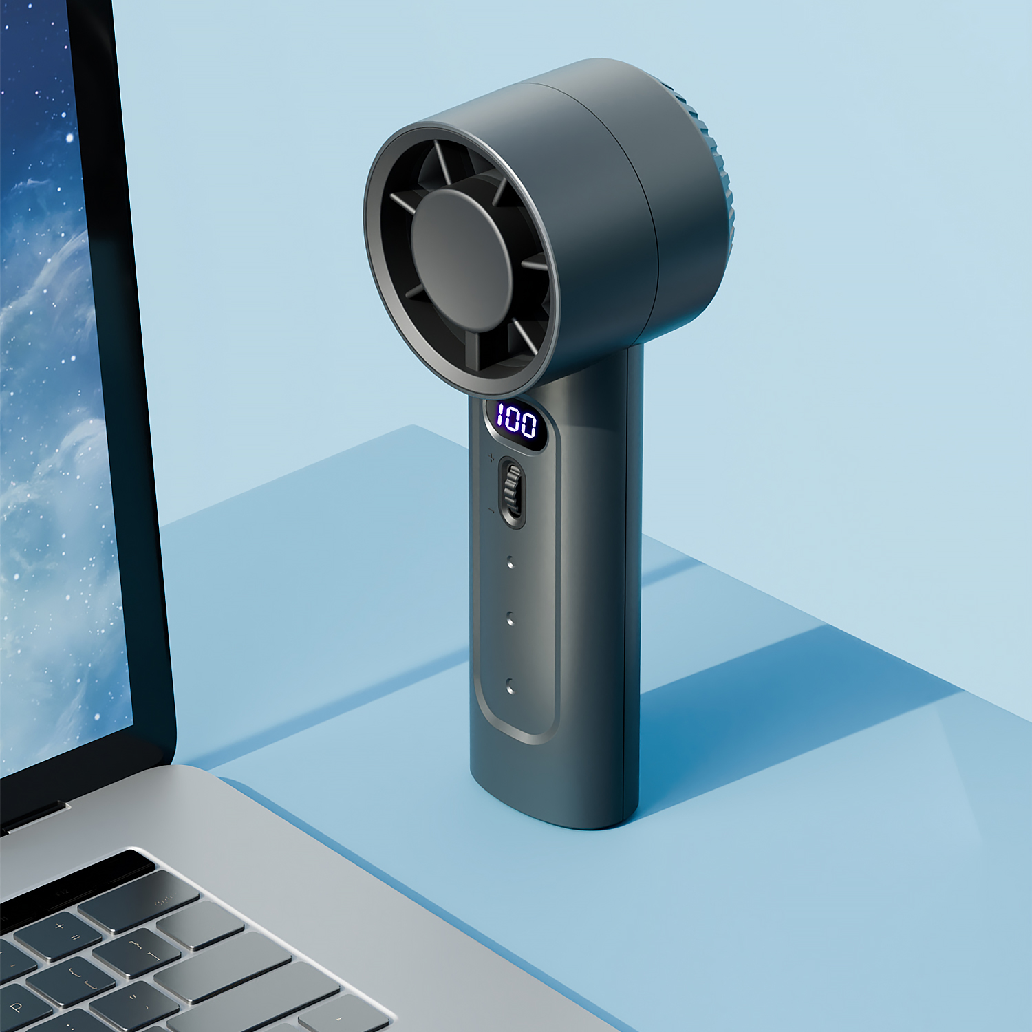 2024 New Arrival Outdoor USB Mini Rechargeable Wireless Portable Semiconductor Refrigeration High Speed Air Cooling Fan