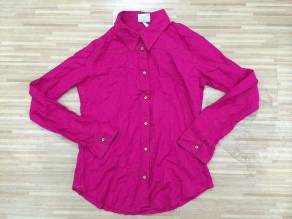 Ladies long sleeve colorful shirts stock