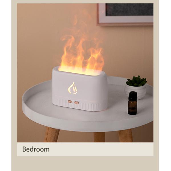 HOMEFISH 230ML Aromaterapia Dispersor de aroma de llama ultrasónica con luz cálida