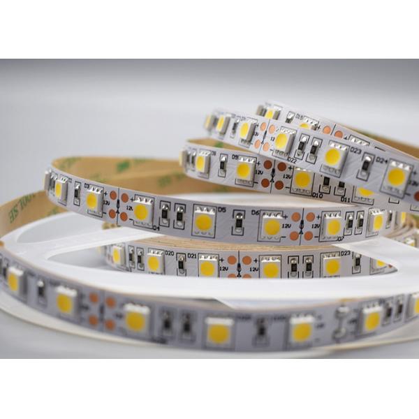 60 СИД СИД SMD 5050 обнажает прокладки 12V 24V RA80 IP20 10mm гибкие светлые