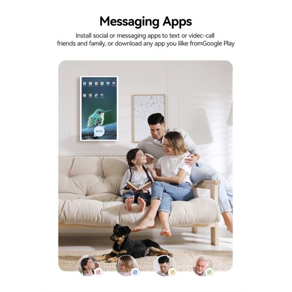 Touch Screen Digital Calendar Display With Multiple Alarms / Snooze