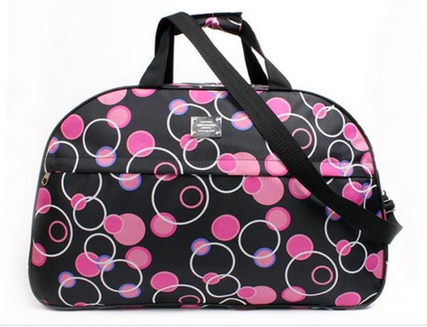 Lady Fashionable Tote Duffel Bag / Gym Duffel Bag 600D1200D1680D Polyester