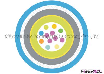 Dual Armour Fiber Optic Distribution Cable , 12 Core Multimode Fiber Optic Cable
