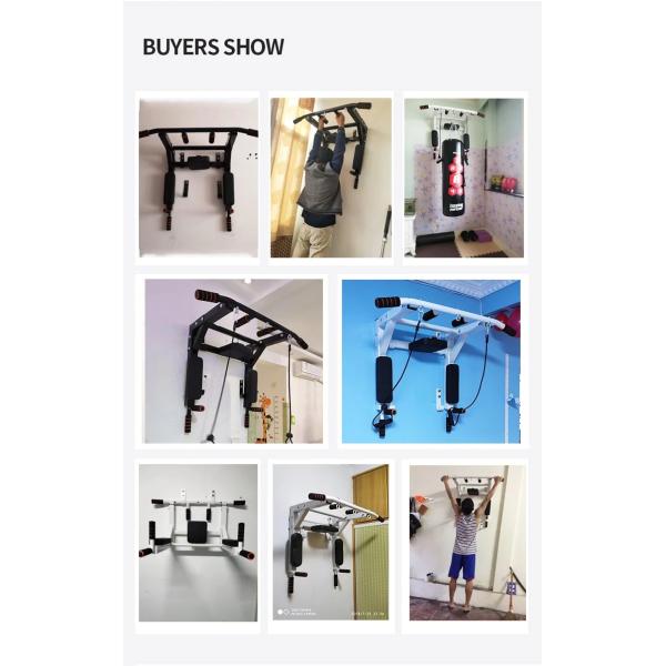 Universal Gymnastic Parallel Bars for Indoor Black Doorway Multi Function Chin Up Bar