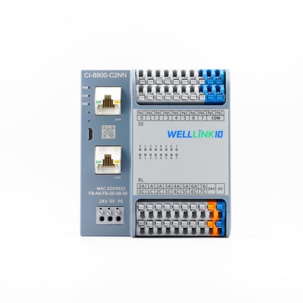 Decowell CC-Link Ie Field Basic I/O Module 8di8do PLC IO Module ODM CI-8800-C2NN