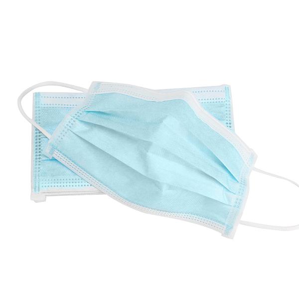 Disposable 3 Ply Non Woven Face Mask 17.5*9.5cm Size