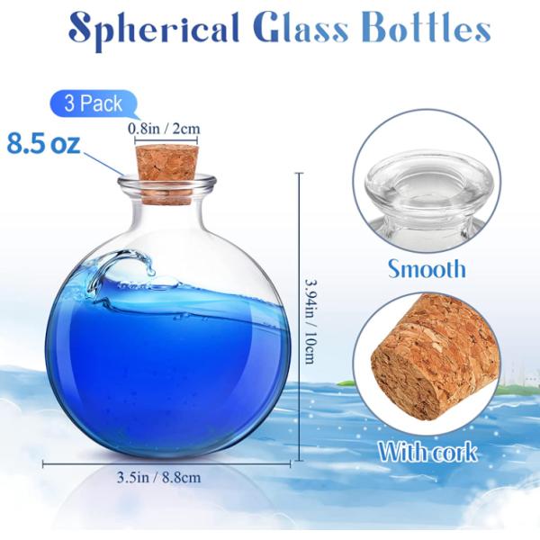 Прозрачная индивидуальная бутылка для парфюмерии с макаронами 0,3 унции, 0,5 унции, круглая и квадратная портативная