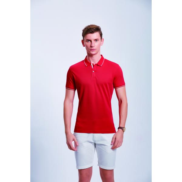 Sweat Wicking Flyita Mens Polo T Shirt With Embroidery Logo