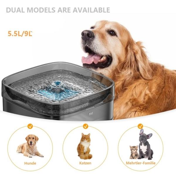 Distributeur d'eau automatique pour animaux de compagnie, capacité multi-animaux, pour chiens et chats, OEM
