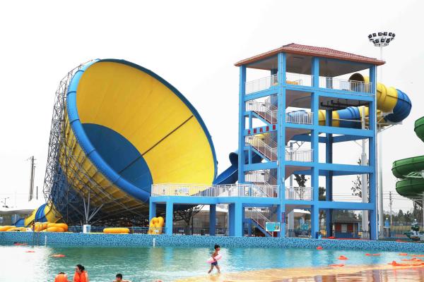 Strong Large Tornado Fiberglass Water Slides SGS CE Certificate for Water Park