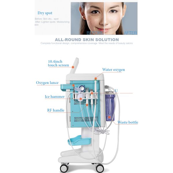 Hydro Oxygen Facial Machine – Easy Operation for Salons & SPA Centers Deep Cleansing + Oxygen Rejuvenation 2 in 1 facial cleaning machine
