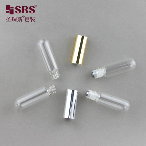 SGB2-5+5ML Dual Side Tube Perfume Oi Glass Roller Bottle With Stainless Steel Ball