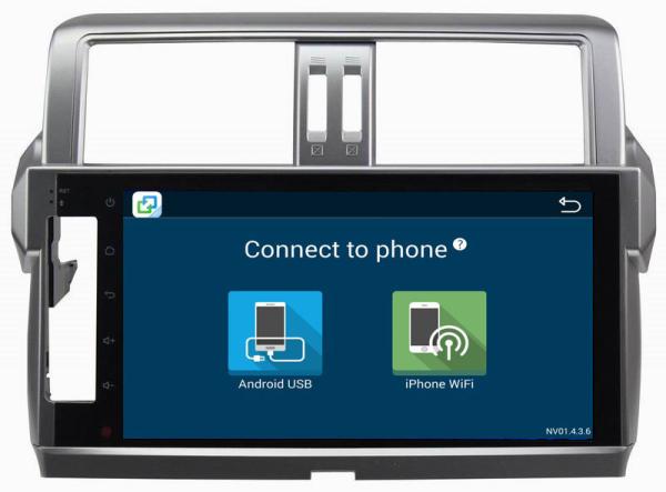 Ouchuangbo car touch screen radio android 8.1 for Toyota Prado 2014 with USB SWC 1080P Video Blluetooth gps navigation