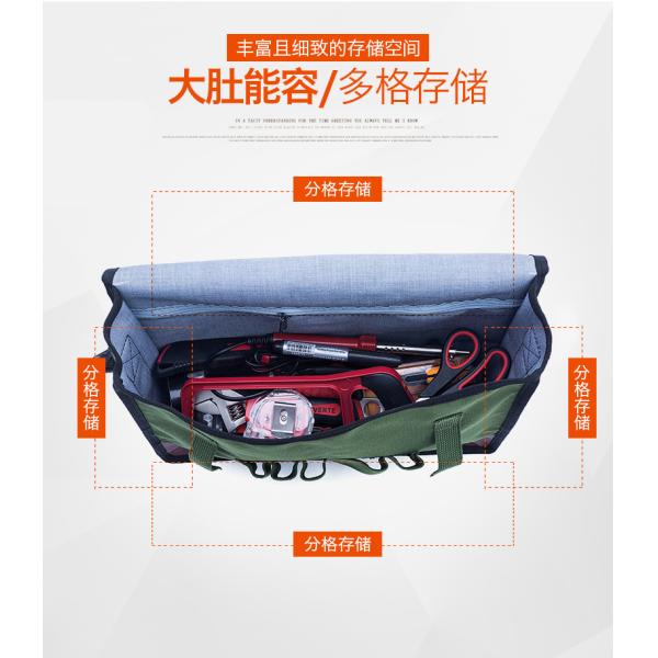 Oxford Cloth Material Canvas Tool Bag Wear Resistant 25 * 10 * 10CM