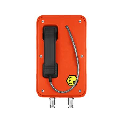 Telefone à prova de explosões industrial robusto à prova de intempéries com certificação de ATEX