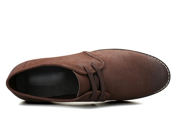Calçado casual de couro de salto baixo Homens Confortável Suede Superior Homens Calçado casual Oxford