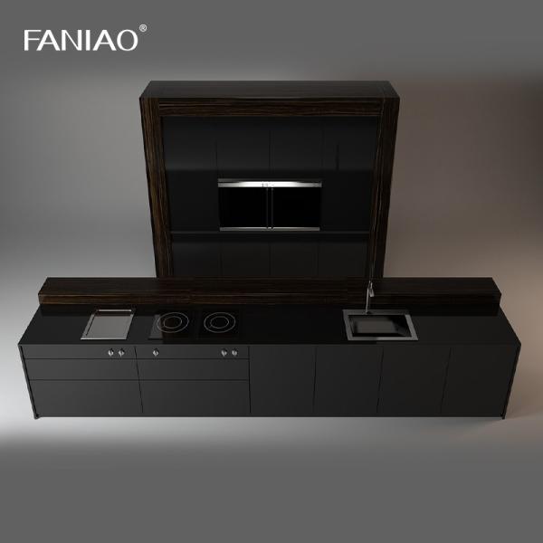 Melamine Kitchen Cabinets Villa Modern Kitchen Cabinet with Particleboard Carcase