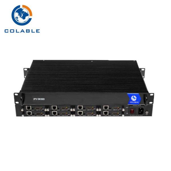 1U Chassis 4 Channel HDMI Encoder , RTSP HTTP RTMP H264 Hardware Encoder