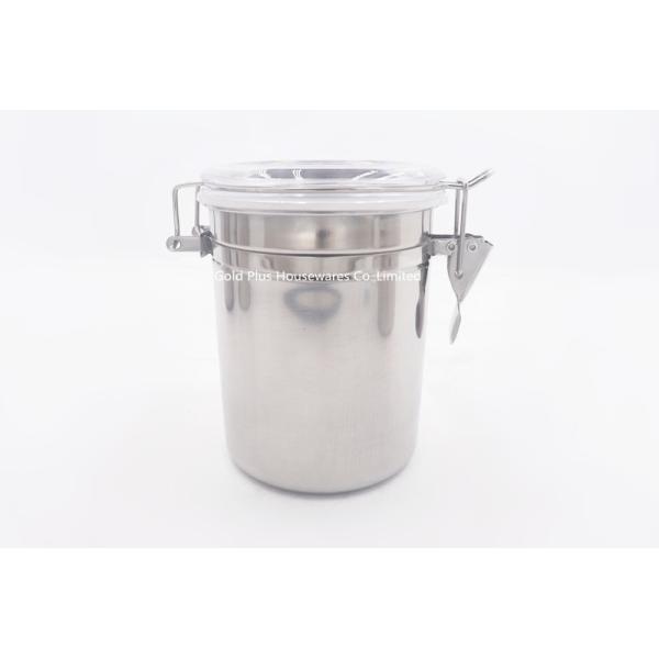Milk Powder Tableware Stainless Steel Canister With Clear Lid