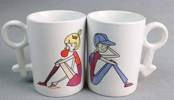 Sublimation New Lover's white mug