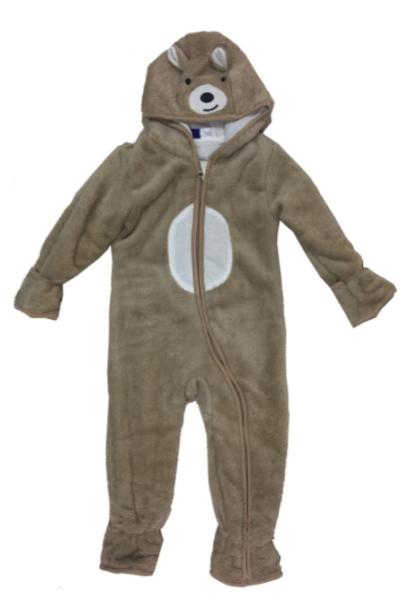 Boys Teddy Overall Baby Cotton Lining Heat Retention Strong Wear Resisting