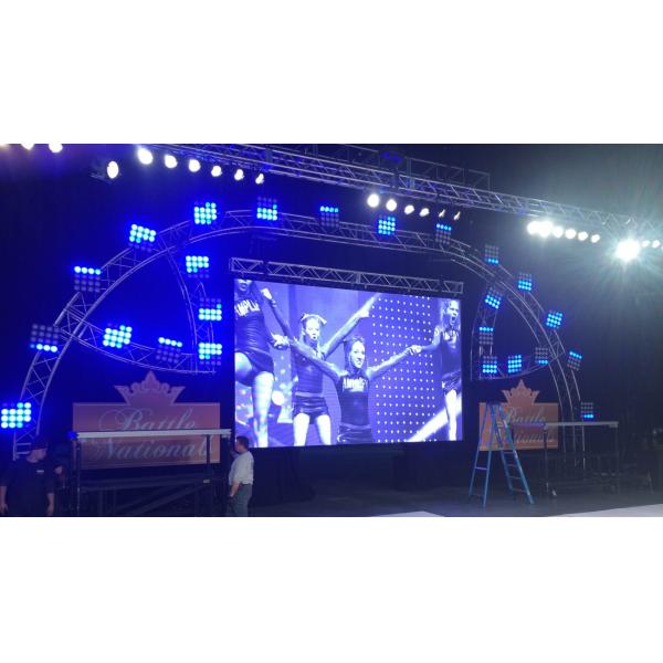 Brightness Adjustable Outdoor Led Screen Hire 3.91mm Pixel 160°/140° Viewing Angle