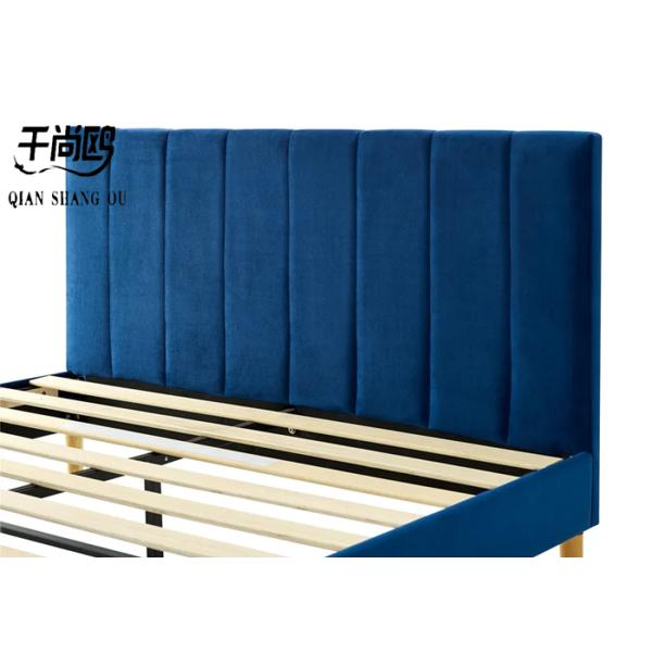 Home Stitching Tall Upholstered Bed / Linen Upholstered Queen Bed