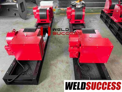 10T Bolt Adjustment Tank Turning Rolls Equipped With Conventional Welding Rotator And Long-Lasting PU Wheel Material