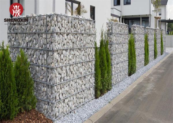Triangular Galvanized Wire 3.5mm Gabion Wall Baskets Heavy Duty