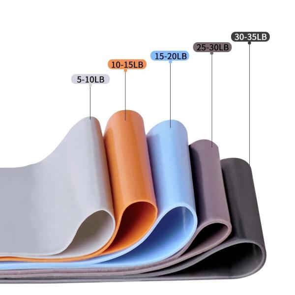 Natural Latex Gym Exercise Strength Elastic 60cm Resistance  Bands For Fitness Yoga Crossfit Training