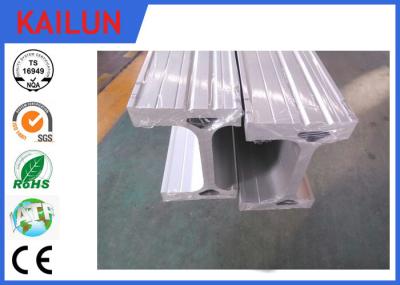 Silver Anodizing Aluminum I Beam Profiles for Construction Building Materials / Textile Machinery Parts