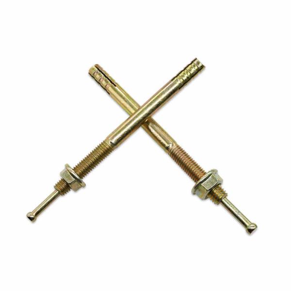 Zinc Plated Expansion Anchor Bolt Yellow Hammer Drive Anchor Bolt 2 Inch
