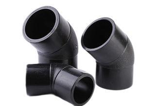 Ansi B16.9 HDPE 45 Degree Elbow Fittings Butt Fusion For Water Pump