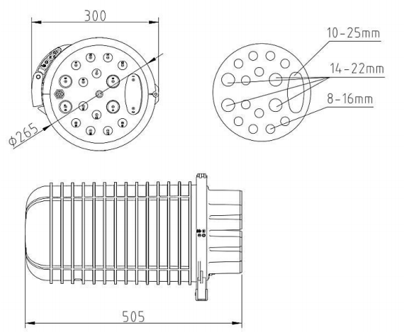 Fiber Optical Splice Closure TKS-D036B
