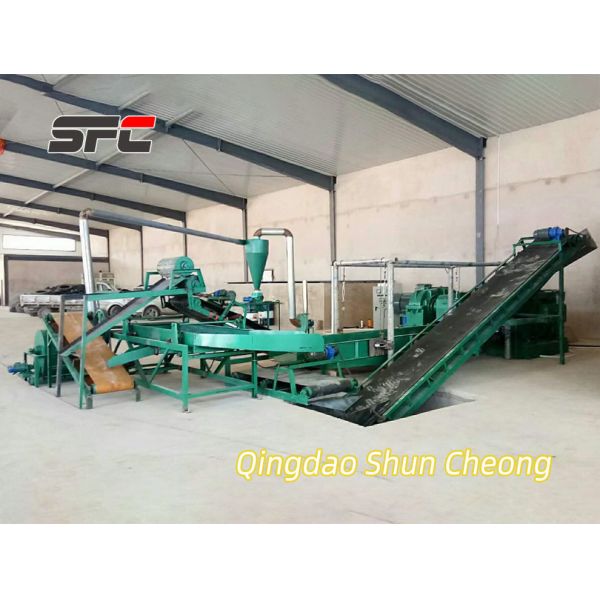 Factory Direct Sale Rubber Crusher & Rubber Cracker with Alloy Chilled Cast Iron Rolls and Emergency Pulling Up Equipment for Tire Recycling