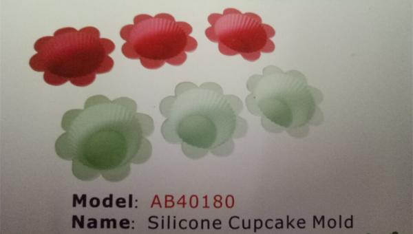 FBAB403 for wholesales BPA free flower heart star shapes silicone cupcake mold