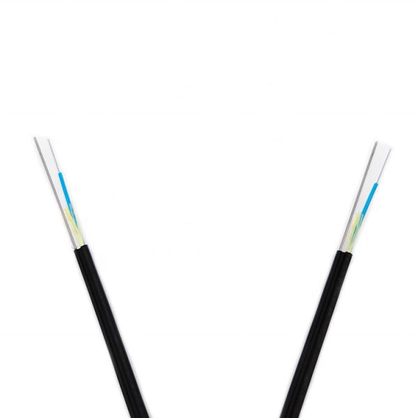 Ftth aéreo exterior 24 fibra do cabo ótico de 12 núcleos autossuficiente